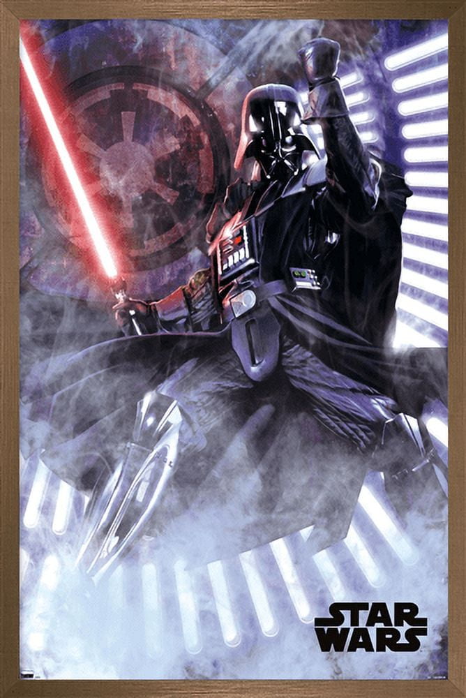 Star Wars: A New Hope - Vader Wall Poster, 22.375" x 34", Framed