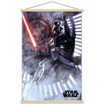 Star Wars: A New Hope - Vader Wall Poster with Wooden Magnetic Frame, 22.375" x 34"