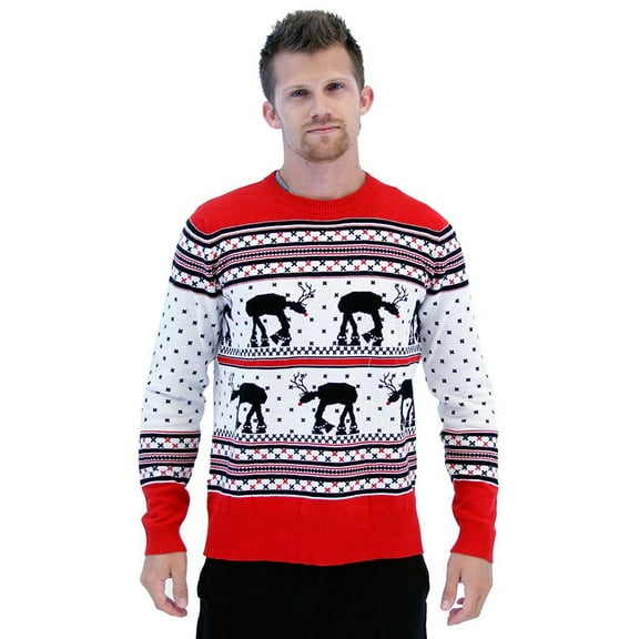 Star Wars AT-AT Reindeer Ugly Christmas Sweater