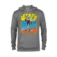 thumbnail image 1 of Star Wars AT-AT Walker TIE Fighter Distressed Retro - Pullover Hoodie for Adults - Customized-Graphite Heather, 1 of 5