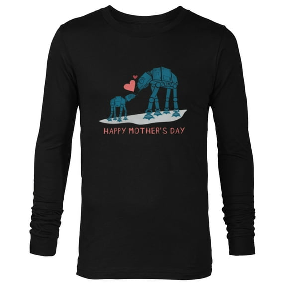 Star Wars AT-AT Walkers Happy Mother's Day - Long Sleeve T-Shirt for Men - Customized-Black