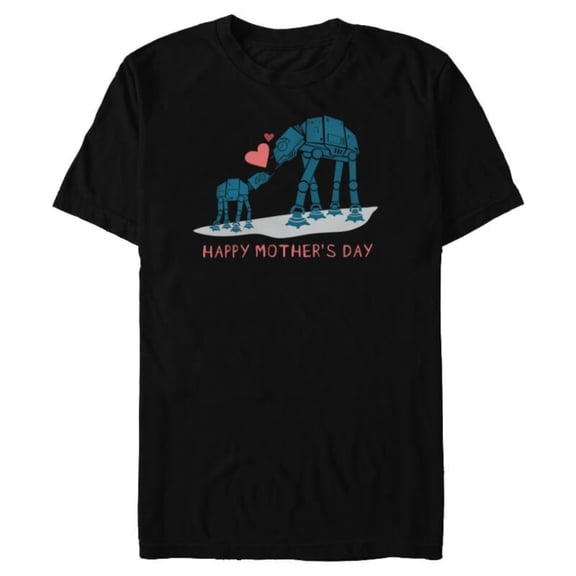 Star Wars AT-AT Walkers Happy Mother's Day - Short Sleeve Blended T-Shirt for Adults - Customized-Black