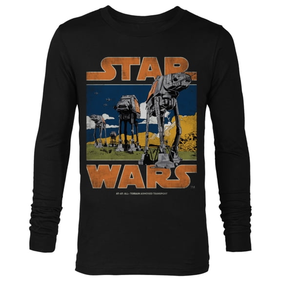 Star Wars AT-AT Walkers Vintage - Long Sleeve T-Shirt for Men - Customized-Black