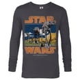 thumbnail image 1 of Star Wars AT-AT Walkers Vintage - Long Sleeve T-Shirt for Men - Customized-Charcoal Heather, 1 of 5