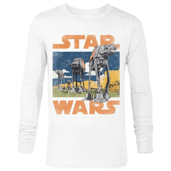Star Wars AT-AT Walkers Vintage - Long Sleeve T-Shirt for Men - Customized-White