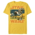 thumbnail image 1 of Star Wars AT-AT Walkers Vintage - Short Sleeve Blended T-Shirt for Adults - Customized-Yellow, 1 of 5