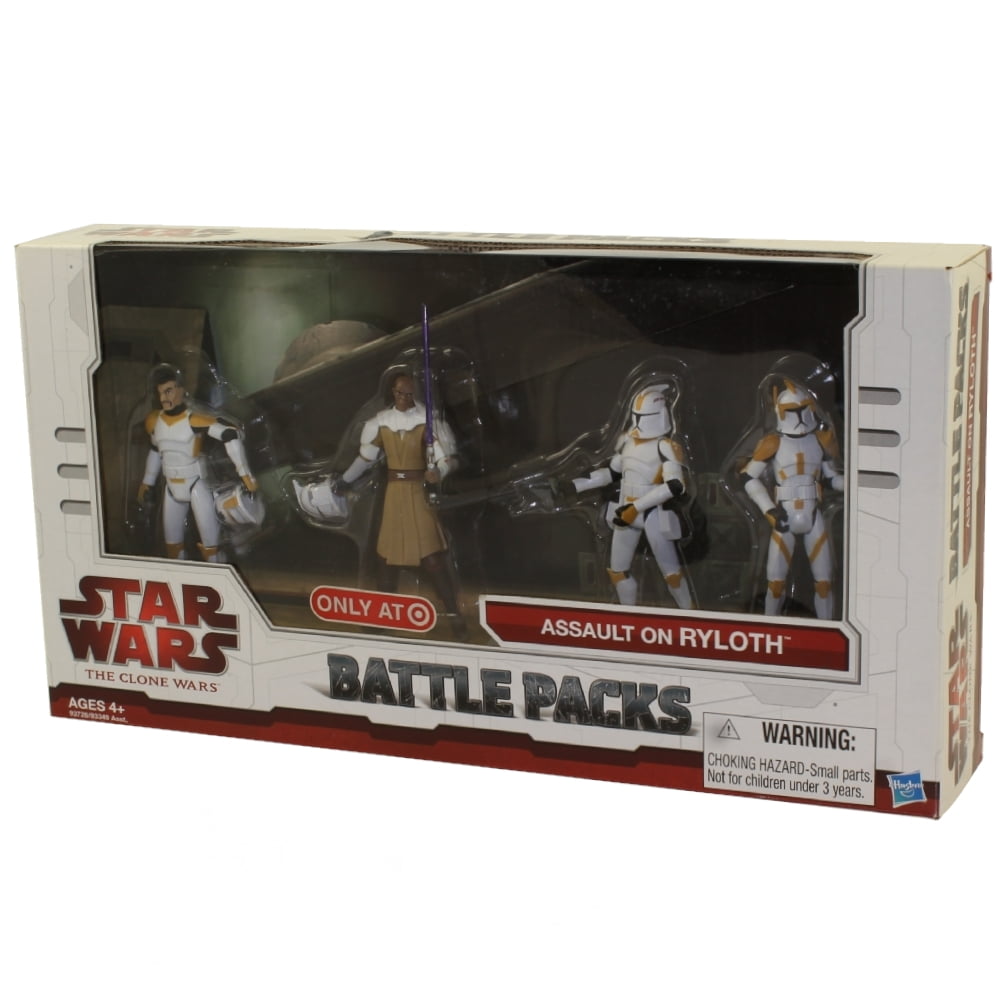 Star Wars Action Figure Set Battle Packs ASSAULT ON RYLOTH (Mace