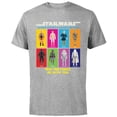 thumbnail image 1 of Star Wars Action Figures May The Force Be With You - Short Sleeve Cotton T-Shirt for Adults - Customized-Athletic Heather, 1 of 5