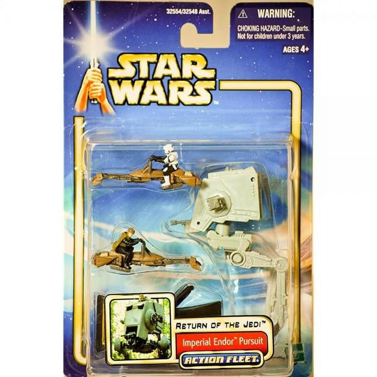 Star Wars Return of The Jedi (2002) Imperial Endor Pursuit Action Fleet Toy Figure Set