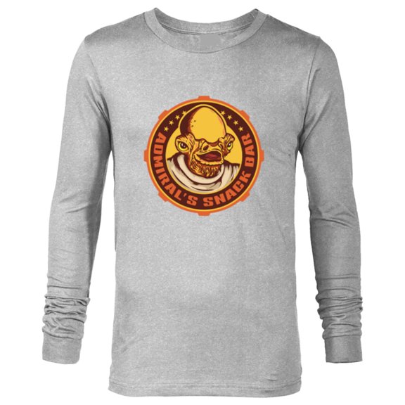 Star Wars Admiral Ackbar Admiral’s Snack Bar Logo Funny - Long Sleeve T-Shirt for Men - Customized-Athletic Heather