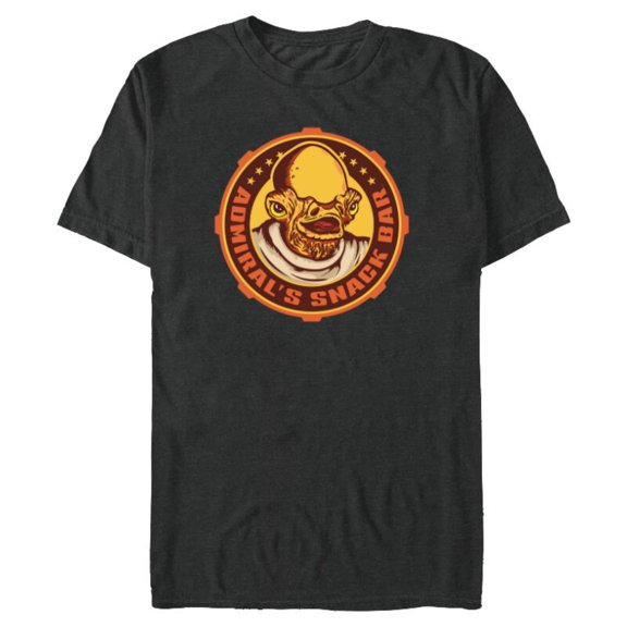 Star Wars Admiral Ackbar Admiral’s Snack Bar Logo Funny - Short Sleeve Blended T-Shirt for Adults - Customized-Dark Heather