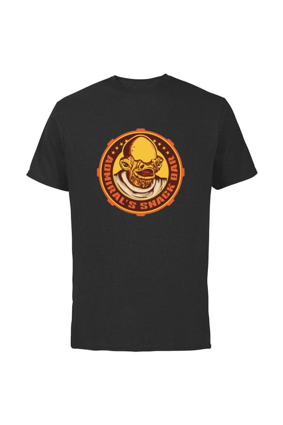 Admiral Ackbar Admiral’s Snack Bar Logo Funny - Short Sleeve Cotton T-Shirt for Adults - Customized-Black
