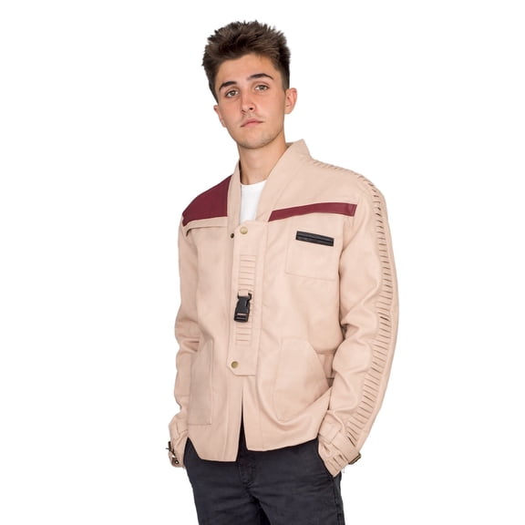 Star Wars Finn Men's Fancy-Dress Costume with Replica Leather Jacket for Adult