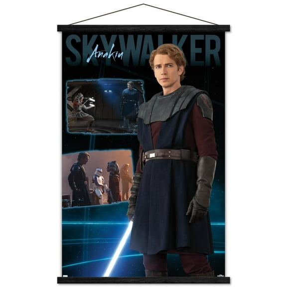 Star Wars: Ahsoka - Anakin Skywalker Wall Poster with Magnetic Frame, 22.375" x 34"