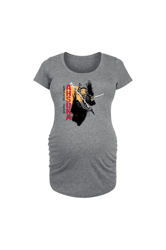 - Ahsoka Brush - Maternity Scoop Neck Graphic T-Shirt