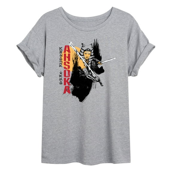 Star Wars - Ahsoka Brush - Women's Oversized Graphic T-Shirt