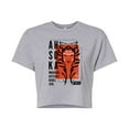thumbnail image 1 of Star Wars - Ahsoka Collage - Juniors Cropped Graphic T-Shirt, 1 of 4