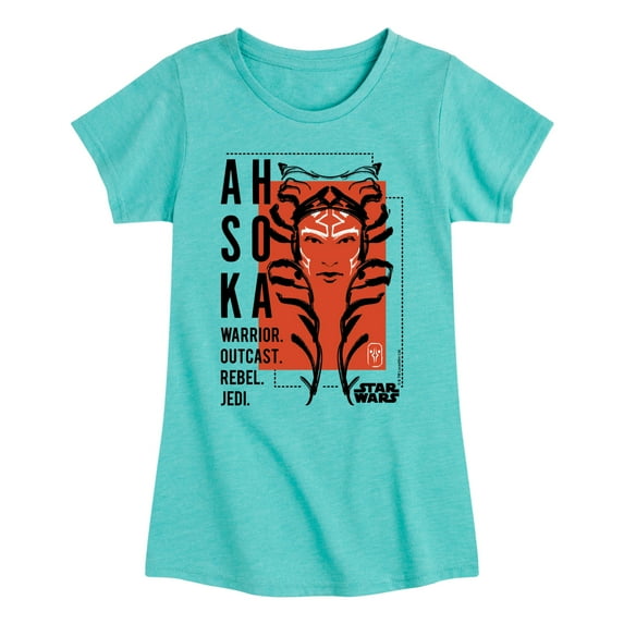 Star Wars - Ahsoka Collage - Toddler And Youth Girls Fitted Short Sleeve Graphic T-Shirt