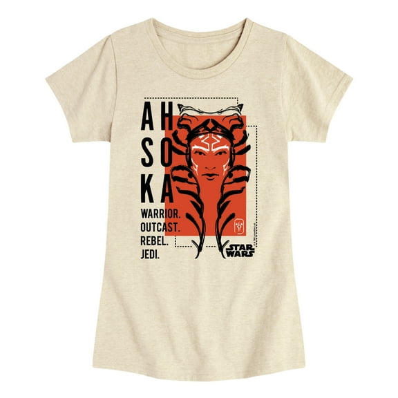 Star Wars - Ahsoka Collage - Toddler And Youth Girls Fitted Short Sleeve Graphic T-Shirt