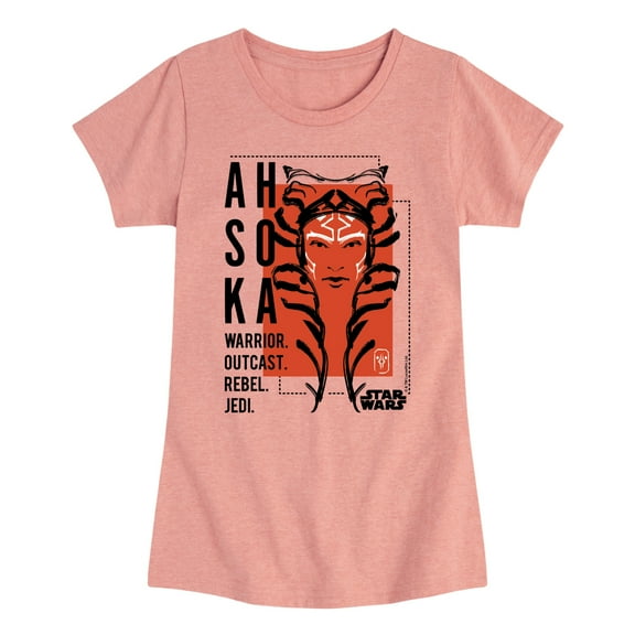 Star Wars - Ahsoka Collage - Toddler And Youth Girls Fitted Short Sleeve Graphic T-Shirt