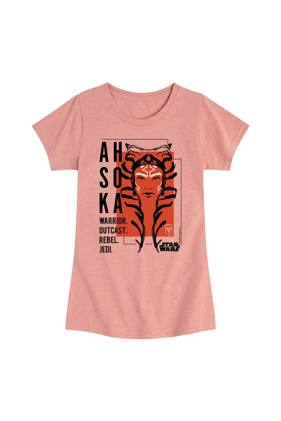 - Ahsoka Collage - Toddler And Youth Girls Fitted Short Sleeve Graphic T-Shirt