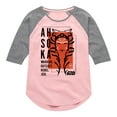 thumbnail image 1 of Star Wars - Ahsoka Collage - Toddler And Youth Girls Shirt Tail Raglan, 1 of 4