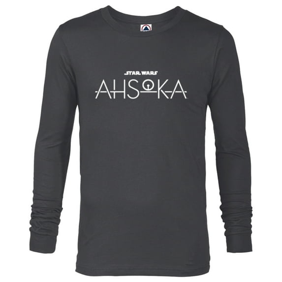 Star Wars Ahsoka Disney+ Series Logo Ahsoka Tano Disney Plus - Long Sleeve T-Shirt for Men - Customized-Charcoal Heather
