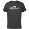 thumbnail image 1 of Star Wars Ahsoka Disney+ Series Logo Ahsoka Tano Disney Plus - Short Sleeve Cotton T-Shirt for Adults - Customized-Charcoal, 1 of 5