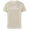 thumbnail image 1 of Star Wars Ahsoka Disney+ Series Logo Ahsoka Tano Disney Plus - Short Sleeve Cotton T-Shirt for Adults - Customized-Natural, 1 of 5