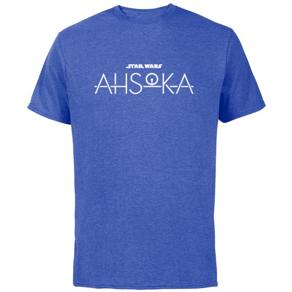 Star Wars Ahsoka Disney+ Series Logo Ahsoka Tano Disney Plus - Short Sleeve Cotton T-Shirt for Adults - Customized-Royal Heather