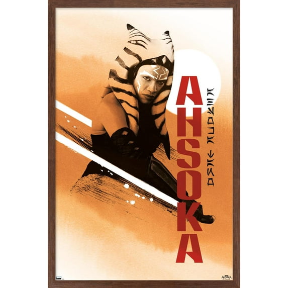 Star Wars: Ahsoka - Double Lightsabers Wall Poster, 22.375" x 34" Framed