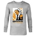 thumbnail image 1 of Star Wars Ahsoka Face and Name in Aurebesh Disney+ Series - Long Sleeve T-Shirt for Men - Customized-Athletic Heather, 1 of 5