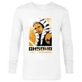 thumbnail image 1 of Star Wars Ahsoka Face and Name in Aurebesh Disney+ Series - Long Sleeve T-Shirt for Men - Customized-White, 1 of 5