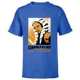 thumbnail image 1 of Star Wars Ahsoka Face and Name in Aurebesh Disney+ Series - Short Sleeve T-Shirt for Kids - Customized-Royal, 1 of 5