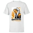 thumbnail image 1 of Star Wars Ahsoka Face and Name in Aurebesh Disney+ Series - Short Sleeve T-Shirt for Kids - Customized-White, 1 of 5