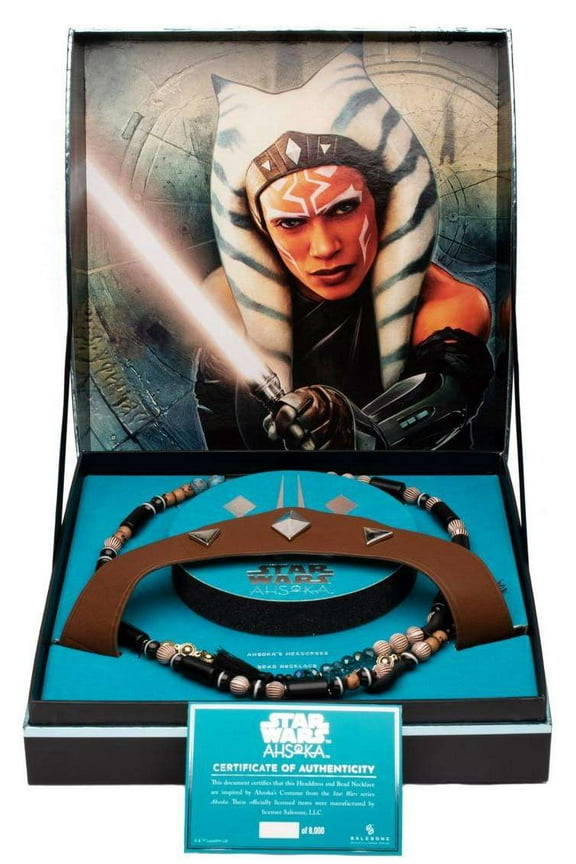 Sales One LLC Star Wars Fandom with Black Ashoka Tiara And Necklace Set
