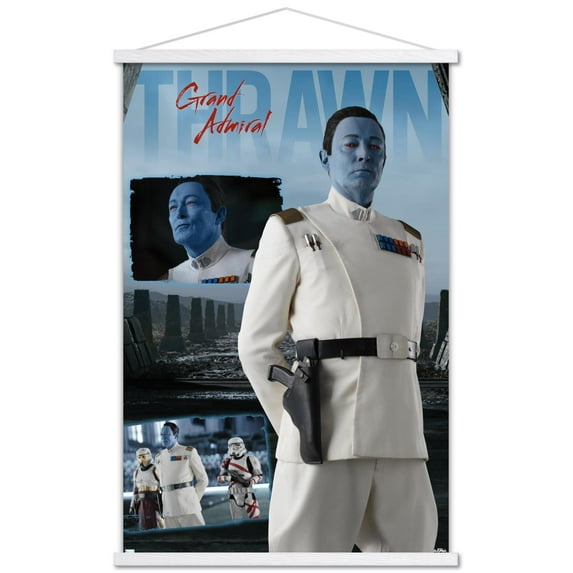Star Wars: Ahsoka - Grand Admiral Thrawn Wall Poster with Magnetic Frame, 22.375" x 34"