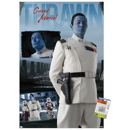 Star Wars: Ahsoka - Grand Admiral Thrawn Wall Poster with Pushpins, 22.375" x 34"