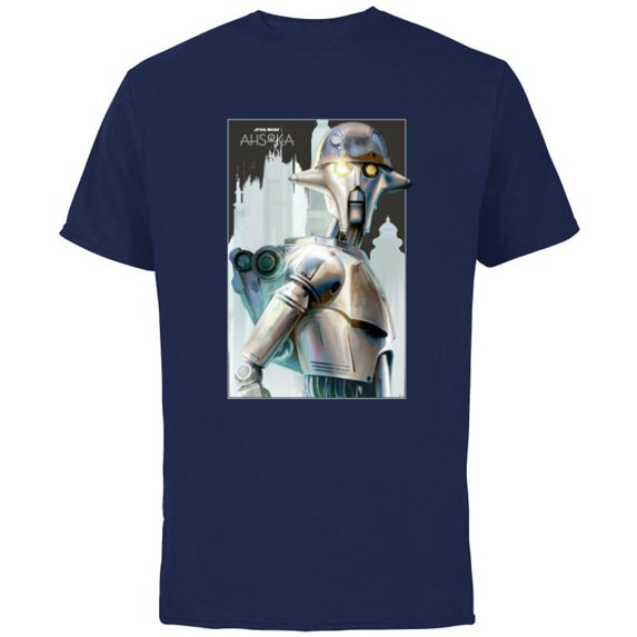 Star Wars Ahsoka Huyang Droid Architect of Jedi Lightsabers - Short Sleeve Cotton T-Shirt for Adults - Customized-Navy