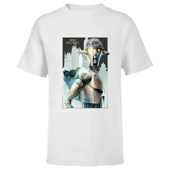 Star Wars Ahsoka Huyang Droid Architect of Jedi Lightsabers - Short Sleeve T-Shirt for Kids - Customized-White