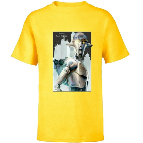 Star Wars Ahsoka Huyang Droid Architect of Jedi Lightsabers - Short Sleeve T-Shirt for Kids - Customized-Yellow