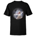 thumbnail image 1 of Star Wars Ahsoka Part 5 White Costume Lightsabers & Star-Map - Short Sleeve T-Shirt for Kids - Customized-Black, 1 of 5