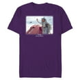 thumbnail image 1 of Star Wars Ahsoka Part 5 White Costume & Purrgil StarWhales - Short Sleeve Blended T-Shirt for Adults - Customized-Purple, 1 of 5