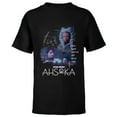 thumbnail image 1 of Star Wars Ahsoka Part Four Sabine Rebel Aurebesh Disney+ - Short Sleeve T-Shirt for Kids - Customized-Black, 1 of 5