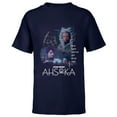 thumbnail image 1 of Star Wars Ahsoka Part Four Sabine Rebel Aurebesh Disney+ - Short Sleeve T-Shirt for Kids - Customized-Navy, 1 of 5