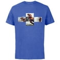 thumbnail image 1 of Star Wars Ahsoka Part One Sabine Wren Speeder Bike Chase - Short Sleeve Cotton T-Shirt for Adults - Customized-Royal Heather, 1 of 5