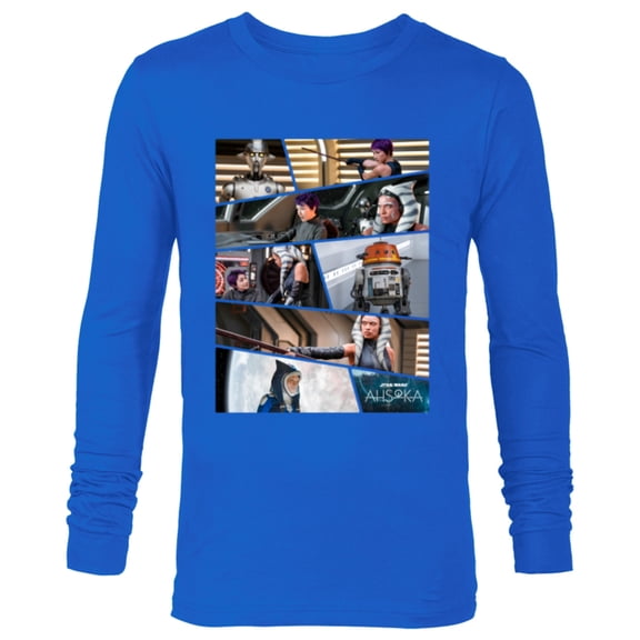 Star Wars Ahsoka Part Three Sabine Chopper Huyang Disney  - Long Sleeve T-Shirt for Men - Customized-Navy