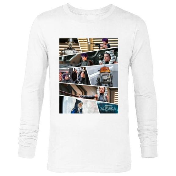 Star Wars Ahsoka Part Three Sabine Chopper Huyang Disney+ - Long Sleeve T-Shirt for Men - Customized-White
