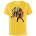 thumbnail image 1 of Star Wars Ahsoka Part Two Sabine Wren Mural and Lightsaber - Short Sleeve Cotton T-Shirt for Adults - Customized-Yellow, 1 of 5