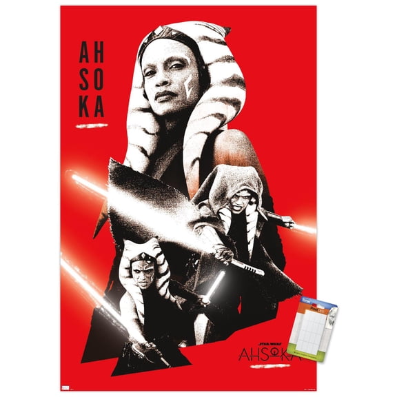 Star Wars: Ahsoka - Red Wall Poster, 22.375" x 34"
